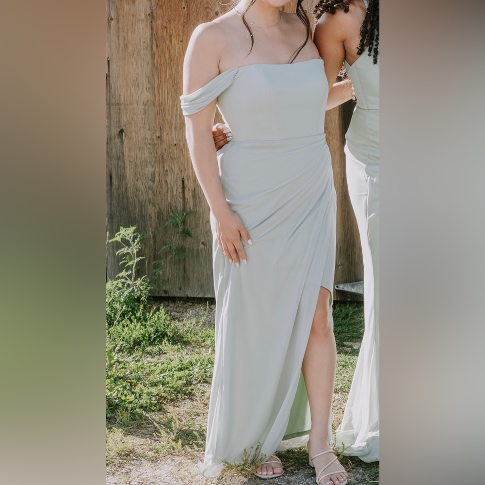 Azazie Dusty Sage Kit Dress